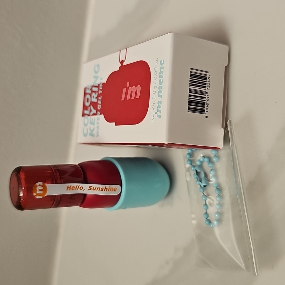 I'm Meme Water Gel Tint In 'Berry Compote' with Key Ring. New In Box. Sealed. - Picture 5 of 8